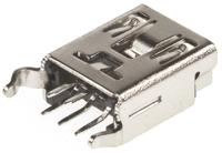 651005136421 Wurth Elektronik Straight, Through Hole, Socket Type B USB Connector