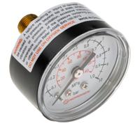 18-013-989 Norgren Analogue Pressure Gauge 10bar Back Entry 40mm Outside Diameter, UKAS