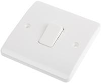 k4870whi MK Electric Rocker Light Switch, 1 Way, 1 Gang, K48