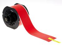 b30c-2250-7569-rd Brady B-7569 Vinyl Red Label Roll, 57mm Width, 1 Roll Qty