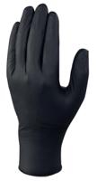 v1450b10010 Delta Plus Venitactyl Black Powder-Free Nitrile Disposable Gloves, Size 10.5, XL, 100 per Pack