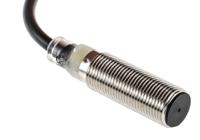 e2b-m12ks04-wp-b1-2m Omron Inductive Threaded Barrel Proximity Sensor, M12, 4 mm Detection, PNP NO, 10 → 30 V dc