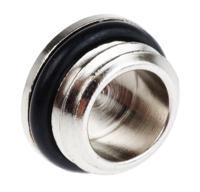 52103105 Lapp Blanking Plug, M12, Nickel Plated Brass, 14mm Diameter, Threaded