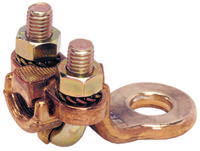 1br1430 MECATRACTION Brass Earth Clamp 30mm