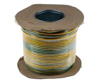 902-8451 RS PRO Green/Yellow 6mm² Hook Up Wire, 16 AWG, 75/0.3 mm, 100m, PVC Insulation