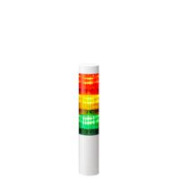lr4-302wjnw-ryg Patlite LR4 Series Coloured Signal Tower, 3 Lights, 24 V dc, Direct Mount
