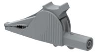 5066-iec-g Electro PJP Alligator Clip, Nickel-Plated Steel Contact, 36A, Grey