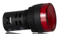 271-7489 RS PRO, Panel Mount Red LED Pilot Light, 22mm Cutout, IP65, Round, 230V ac