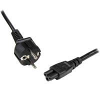 pxtnb3seu2m StarTech.com Right Angle CEE 7/7 Plug to Straight IEC C5 Socket Power Cord, 2m