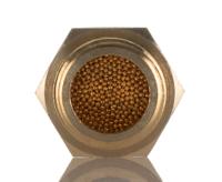 176-2281 RS PRO Brass 12bar Pneumatic Silencer, Threaded, G 3/8 Male
