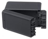 96013134-b-140809-pc-v0-7024 Bopla Bocube Series Graphite Grey Polycarbonate Enclosure, IP66, IP68, IK07, Graphite Grey Lid, 151 x 80 x 90mm