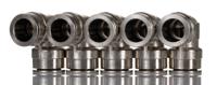 100401400 Norgren PNEUFIT 10 Series Straight Threaded Adaptor, Push In 14 mm to Push In 14 mm, Tube-to-Tube Connection Style,