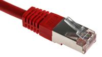 411-205 RS PRO, 3m Cat6, Red RJ45 to Male RJ45 Male, S/FTP Shielded, Terminated PVC Sheath