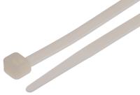 811-1530 RS PRO Cable Tie, 385mm x 4.8 mm, Natural Nylon, Pk-100