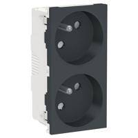 nu306954 Schneider Electric Anthracite, 2 Gang, New Unica