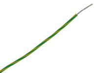 3053-gy001 Alpha Wire Hook-up Wire PVC Series Green/Yellow 0.52 mm² Hook Up Wire, 20 AWG, 10/0.25 mm, 305m, PVC Insulation, 3053