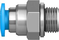qs-g18-6 Festo QS Series Straight Threaded Adaptor, G 1/8 Male to Push In 6 mm, Threaded-to-Tube Connection Style, 186096