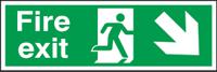 763-1793 Plastic FIRE EXIT, Fire Exit, English, Exit Sign