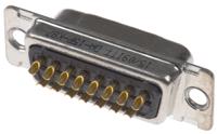 121073-2041-d ITT Cannon D* 15 Way Panel Mount D-sub Connector Plug