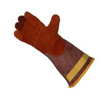 l6-316-ap-v Liscombe Brontoguard HR Brown Flame Retardant Cotton Leather Work Gloves, Size 09