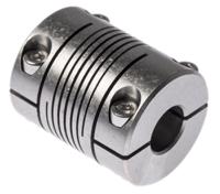 721253232 Huco Beam Coupling, 25mm Outside Diameter, 10mm Bore, 31.8mm Length Coupler