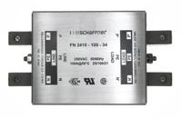 fn2410-100-34 Schaffner, FN2410 100A 250 V ac 400Hz, Chassis Mount EMC Filter, Terminal Block, Single Phase