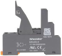 144-1611 RS PRO 300V ac DIN Rail Relay Socket, for use with RFT Relay