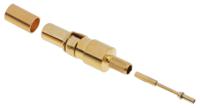 fms002p102-1727040128 FCT, FMS Series, Male Crimp D-Sub Connector Coaxial Contact, Gold over Nickel Pin