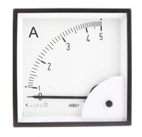 d96mis5a2-001-scaled-05a HOBUT D96SD Analogue Panel Ammeter 0/5A Direct Connected AC, 92mm x 92mm Moving Iron