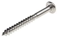483-3236 RS PRO Pozidriv Round Stainless Steel Wood Screw, A2 304, 4mm Thread, 40mm Length