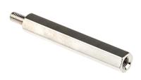 806-6749 RS PRO Standoff, M4 x M4 Thread, 45mm Body, Brass, Male/Female, 8mm Stud