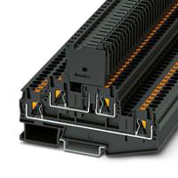 3211886 Phoenix Contact Non-Fused Terminal Block, 4 Way/Pole, 24 → 10 AWG DIN Rail, 500 V