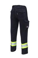 5816-nvy-s30 ProGARM 5816 Men's Navy, Yellow VXS+ Woven Inherent Fabric, Size 30S Waist Size 30 in W 30in L