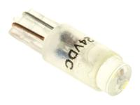 209-377 RS PRO White LED Indicator Lamp, 24V ac/dc, Wedge Base, 5.75mm Diameter, 900mcd