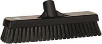 70609 Vikan Broom, Black With Polyester, Polypropylene, Stainless Steel Bristles for Deck washer brush