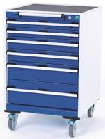 4040203511v Bott Drawer Unit, 980mm x 650mm x 650mm, Blue, Grey