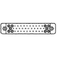 926500-1 TE Connectivity, M Female Connector Housing, 34 Way, 8 Row