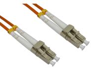 284-6876 RS PRO LC to LC Duplex Multi Mode OM2 Fibre Optic Cable, 3mm, Orange, 30m