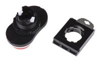 l61qk21 BACO Series Green, Red Illuminated Spring Return Push Button Head, 22mm Cutout, IP66
