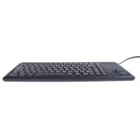 g84-4400lpbgb-2 Cherry Wired PS/2 Compact Trackball Keyboard, QWERTY (UK), Black