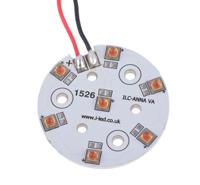 ilc-ona7-hyre-sc211-wir200 ILS ILC-ONA7-HYRE-SC211-WIR200., OSLON 80 PowerAnna Coin LED Array, 7 Red LED
