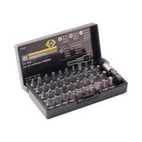 t4509 CK Screwdriver Bit Set 41 Pieces, Flat, Hex, Phillips, Pozidriv, Square, Torx