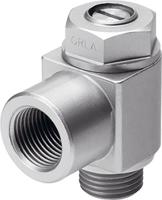 grlz-18-b Festo GRLZ Series Threaded Flow Controller, G 1/8 Inlet Port x G 1/8 Outlet Port, 151188