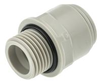 cm011514s JG Speedfit Plastic Pipe Fitting, Straight Push Fit Adapter, 15mm, BSP 1/2in