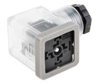 896-2072 RS PRO 2P+E DIN 43650 A, Female Solenoid Connector with Indicator Light, 110 V dc Voltage