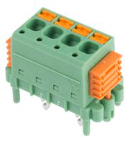 1864053 Phoenix Contact SDC 2.5/ 4-PV-5.0-ZB Series PCB Terminal Block, 4-Contact, 5mm Pitch, Through Hole Mount, 1-Row, Screw