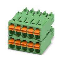 1738830 Phoenix Contact Pluggable Terminal Block, 10-Contact, 3.5 mm Pitch, 2-Row