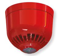 esf-5008 Klaxon Sonos Pulse Series Red Sounder Beacon, 17 → 60 V dc, Wall Mount, 97dB at 1 Metre