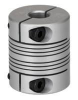 132-166 RS PRO Beam Coupling, 0.75in Outside Diameter, 1/4in Bore, 0.9in Length Flexible Beam Coupling