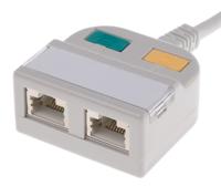 400-9023 RS PRO 2-Port RJ45 T-Adapter, Cat5, Shielded